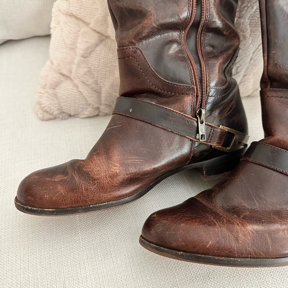 UGG Australia Women’s Channing Brown Tall Leather Riding Boot - Picture 6 of 8